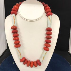 Lampwork Glass Bead Necklace